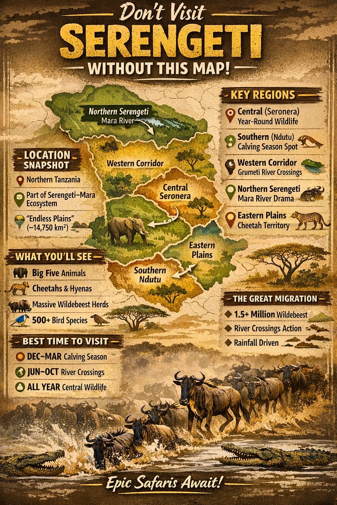 Serengeti National Park Guide (2026): Map, Wildlife, Costs & Travel Tips-Mara Triangle Safaris